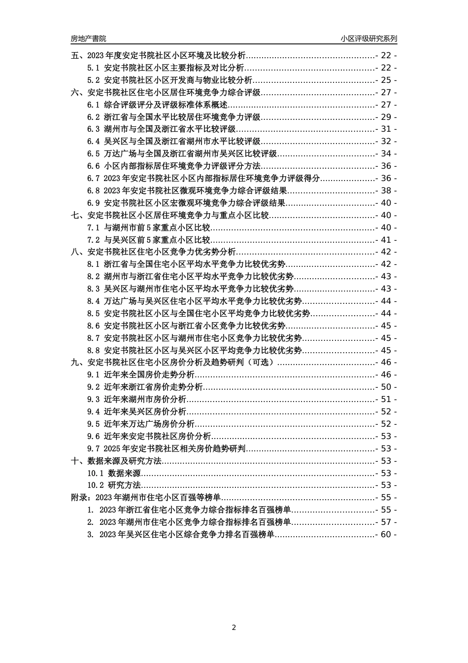 [小区点评]安定书院社区(湖州市吴兴区)小区居住环境竞争力评级分析报告(2024版)_第2页