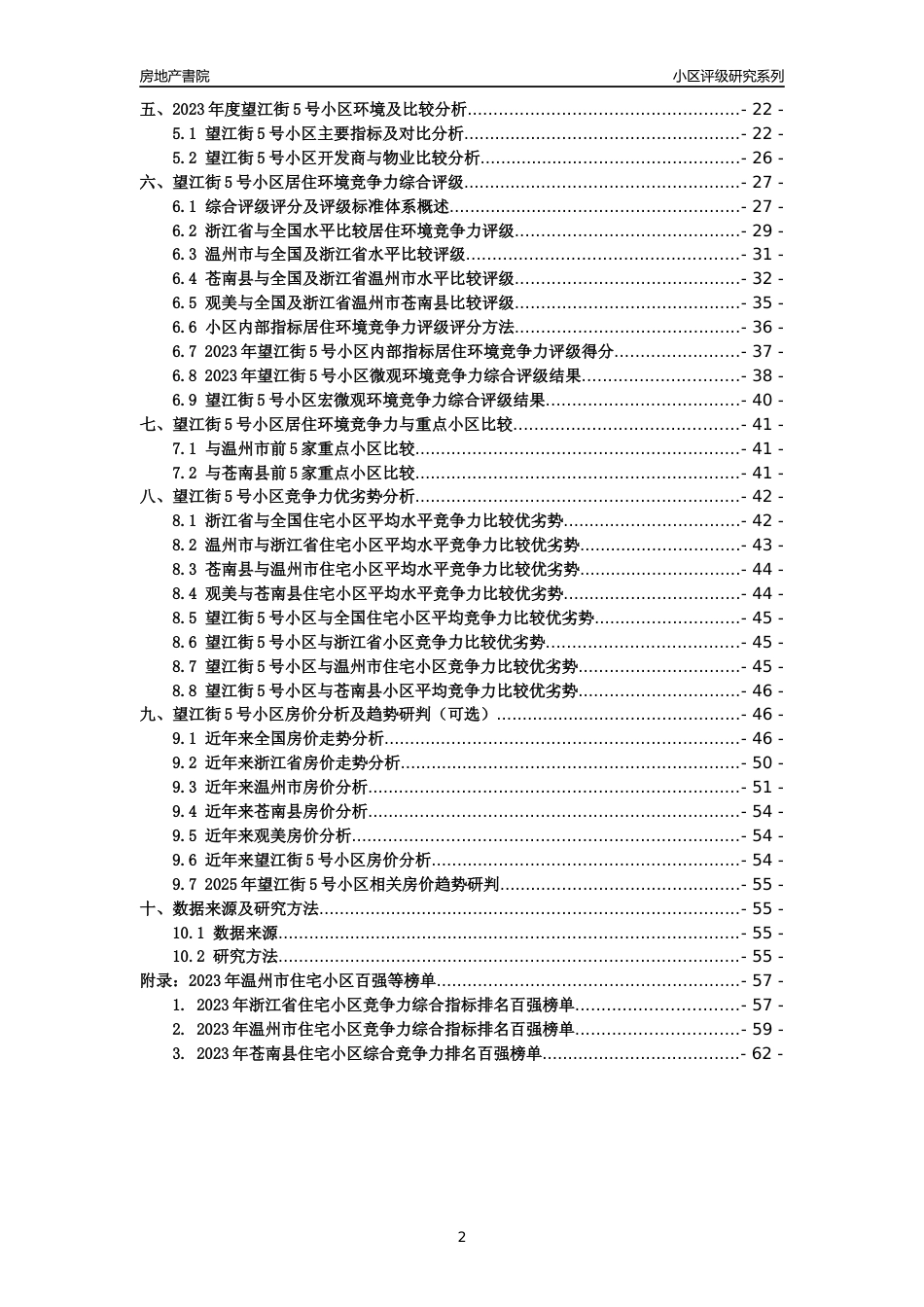 [小区点评]望江街5号小区(温州市苍南县)小区居住环境竞争力评级分析报告(2024版)_第2页