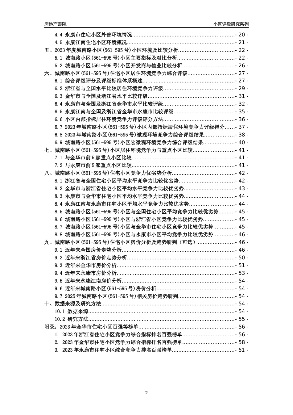 [小区点评]城南路小区(561-595号)(金华市永康市)小区居住环境竞争力评级分析报告(2024版)_第2页