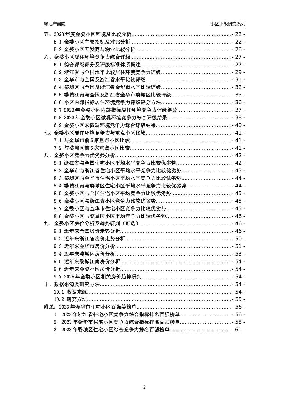 [小区点评]金婺小区(金华市婺城区)小区居住环境竞争力评级分析报告(2024版)_第2页
