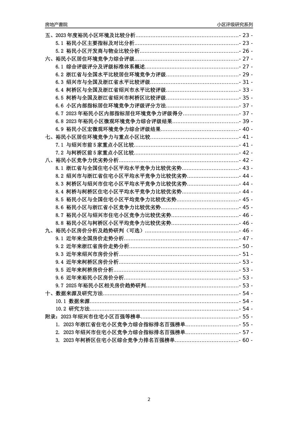 [小区点评]裕民小区(绍兴市柯桥区)小区居住环境竞争力评级分析报告(2024版)_第2页