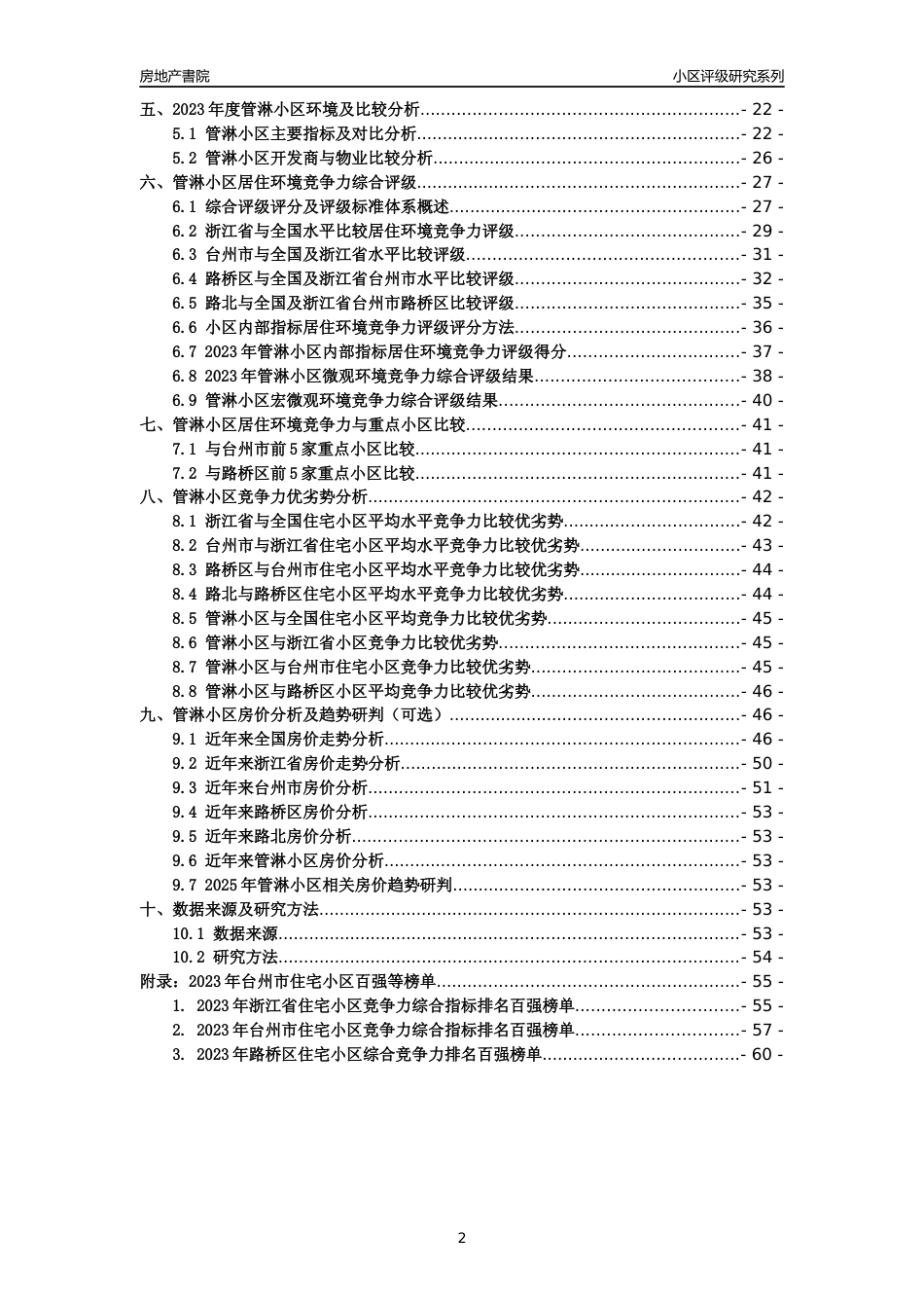 [小区点评]管淋小区(台州市路桥区)小区居住环境竞争力评级分析报告(2024版)_第2页