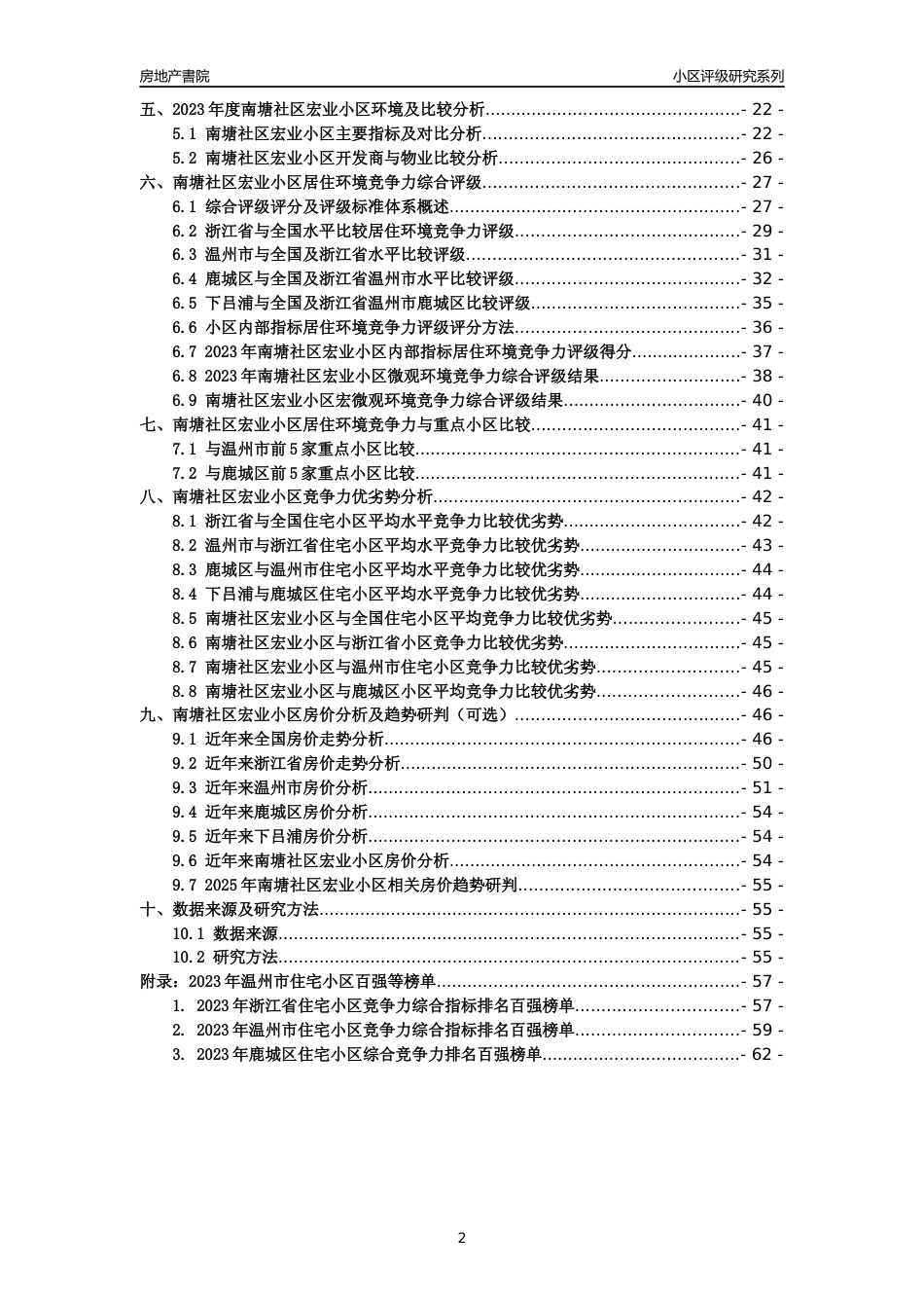 [小区点评]南塘社区宏业小区(温州市鹿城区)小区居住环境竞争力评级分析报告(2024版)_第2页