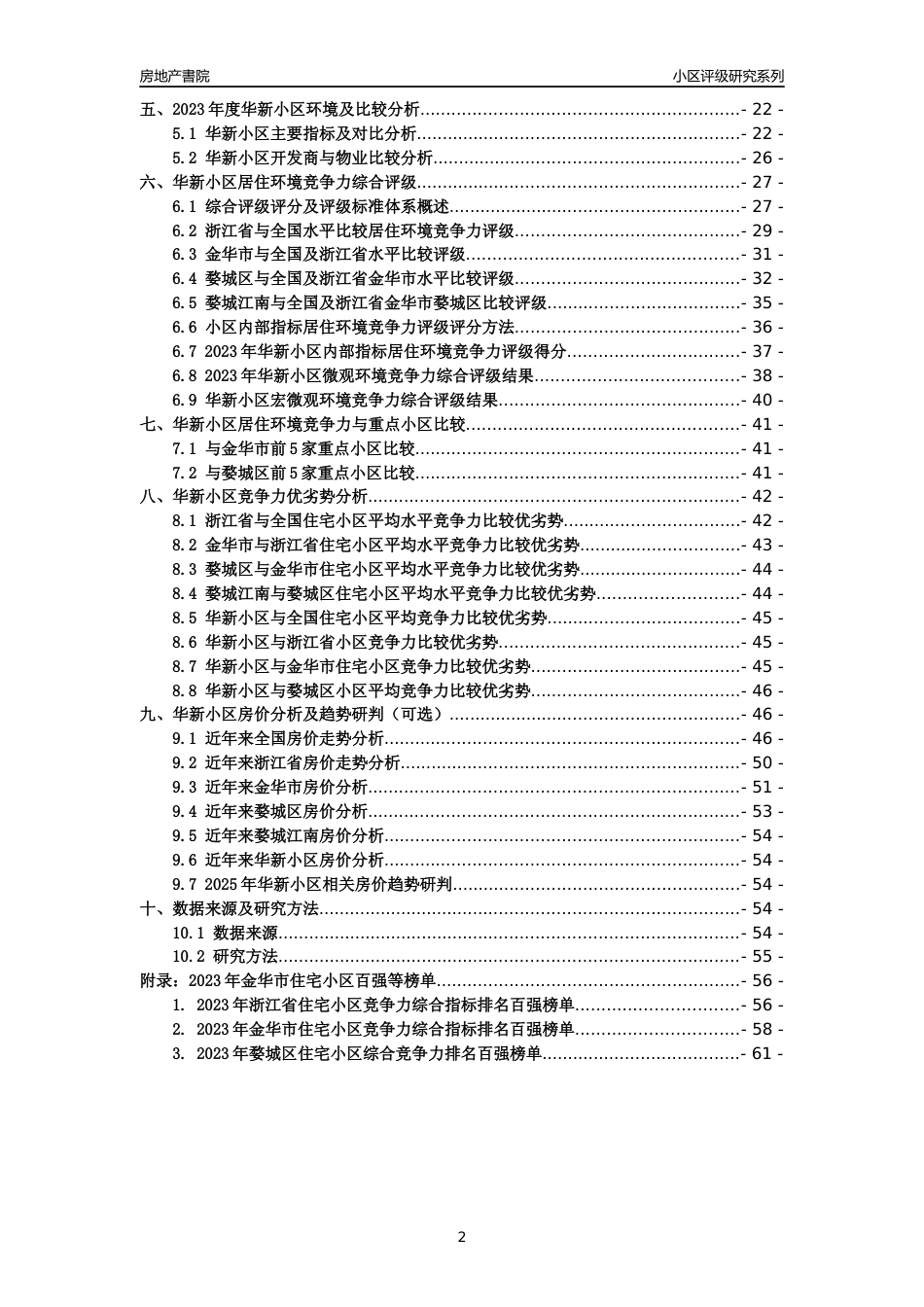[小区点评]华新小区(金华市婺城区)小区居住环境竞争力评级分析报告(2024版)_第2页