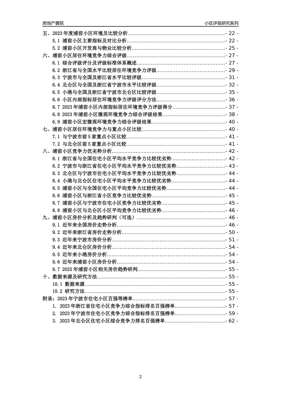 [小区点评]浦前小区(宁波市北仑区)小区居住环境竞争力评级分析报告(2024版)_第2页