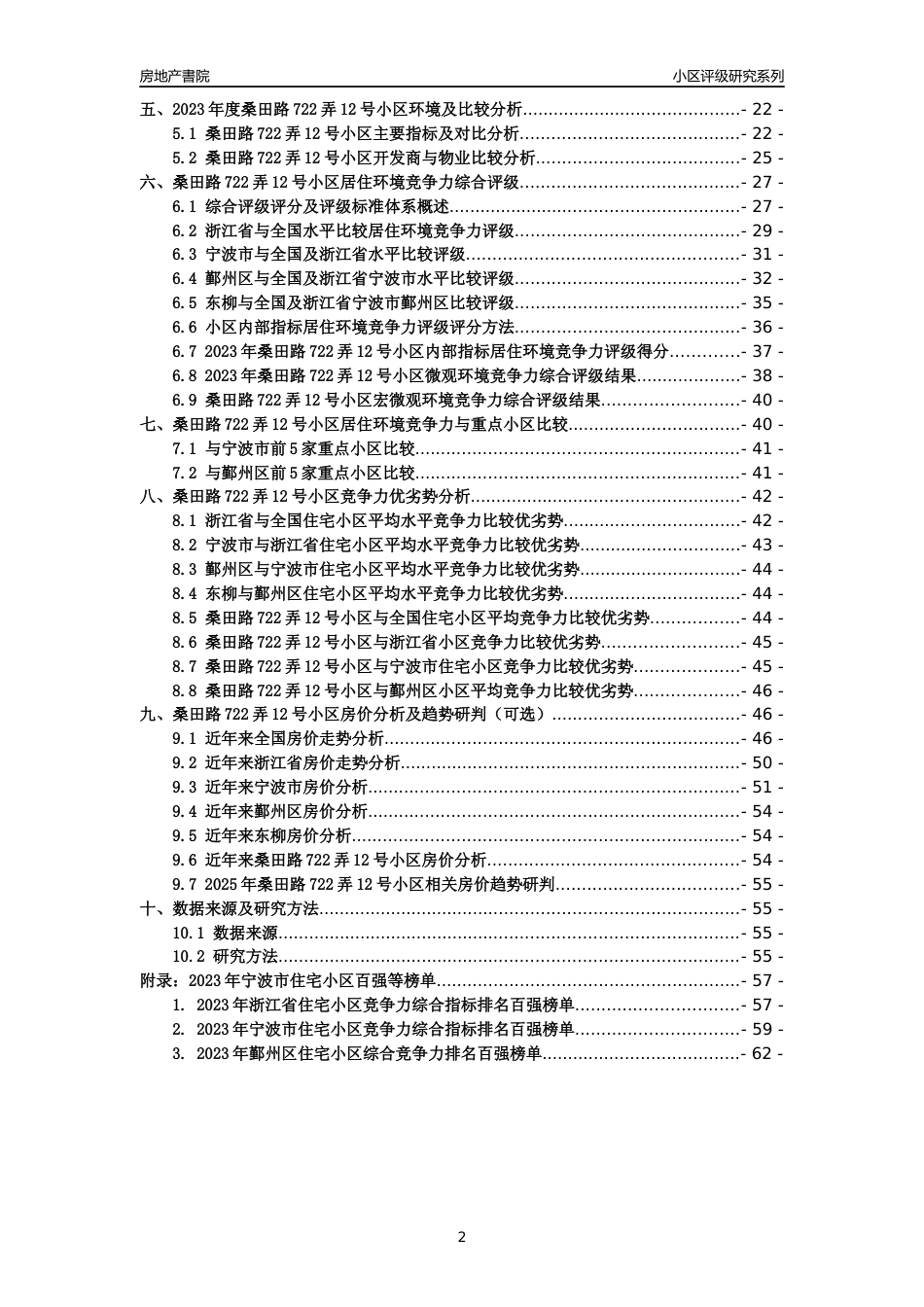 [小区点评]桑田路722弄12号小区(宁波市鄞州区)小区居住环境竞争力评级分析报告(2024版)_第2页