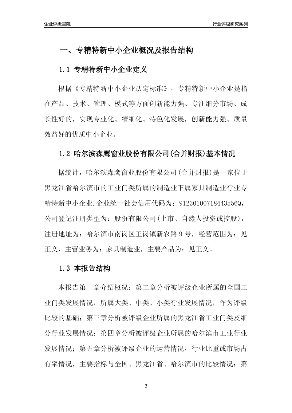 [专精特新]哈尔滨森鹰窗业股份有限公司(合并财报)行业竞争力评级分析报告(2023版)_第3页