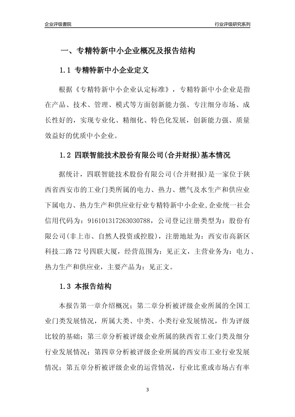 [专精特新]四联智能技术股份有限公司(合并财报)行业竞争力评级分析报告(2023版)_第3页