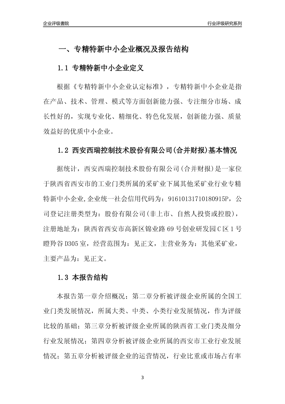 [专精特新]西安西瑞控制技术股份有限公司(合并财报)行业竞争力评级分析报告(2023版)_第3页