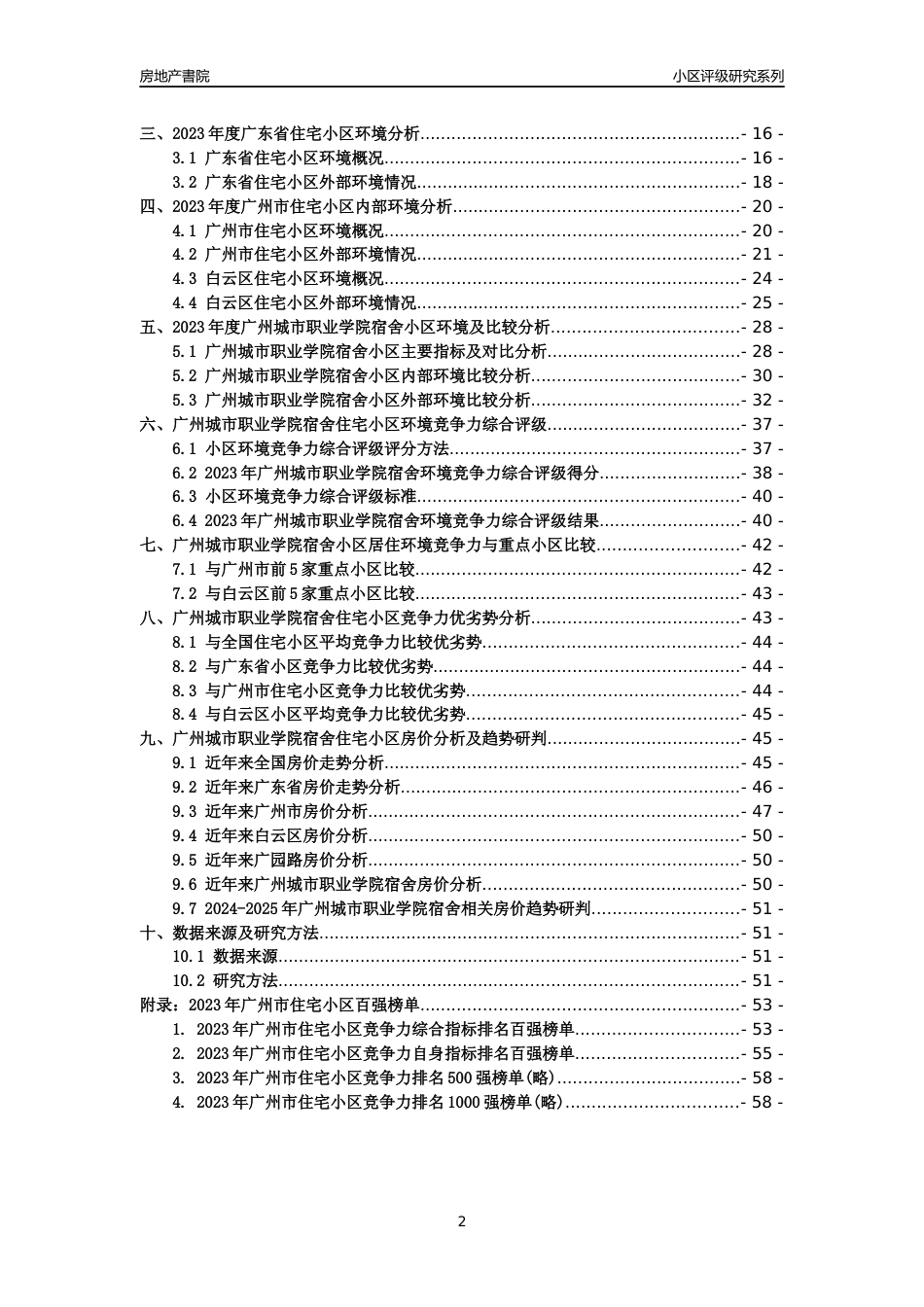 [小区点评]广州城市职业学院宿舍(白云区)住宅小区居住环境竞争力评级及房价趋势分析报告(2024版)_第2页