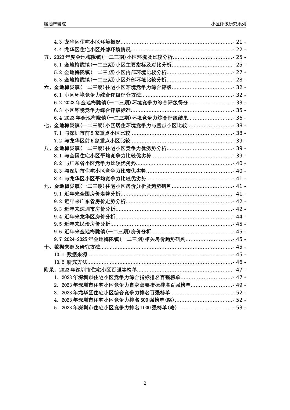 [小区点评]金地梅陇镇(一二三期)(龙华区)小区居住环境竞争力评级及房价趋势分析报告(2024版)_第2页