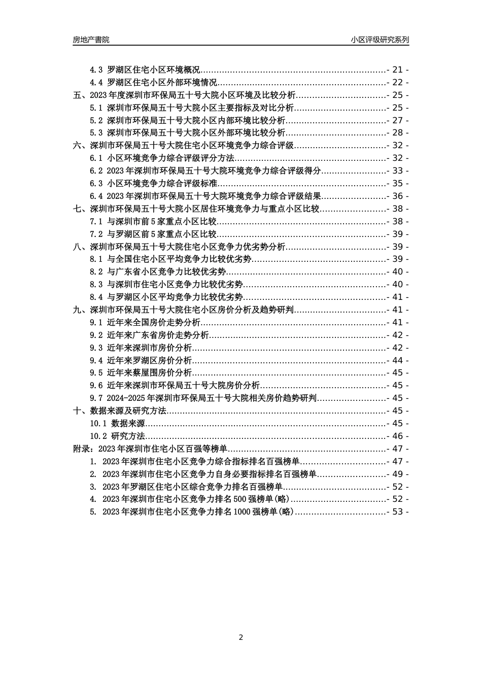 [小区点评]深圳市环保局五十号大院(罗湖区)小区居住环境竞争力评级及房价趋势分析报告(2024版)_第2页