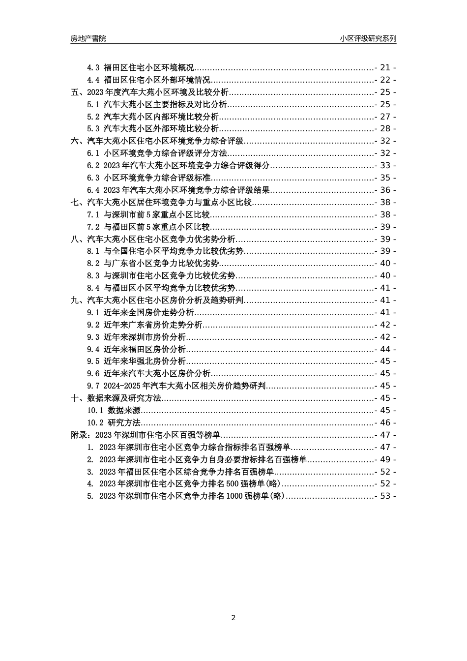 [小区点评]汽车大苑小区(福田区)小区居住环境竞争力评级及房价趋势分析报告(2024版)_第2页