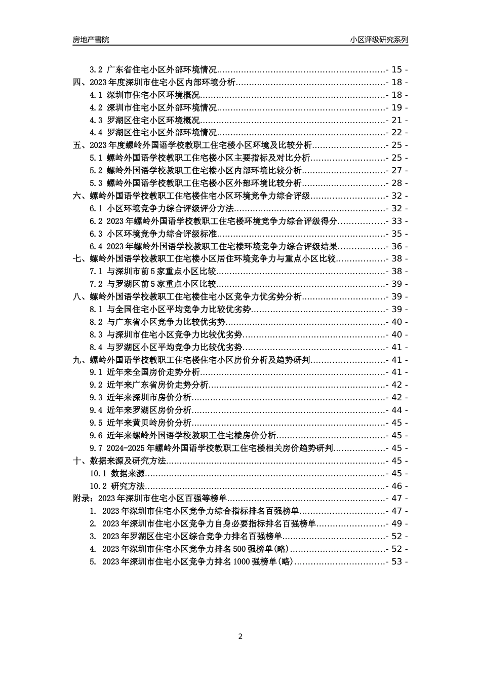 [小区点评]螺岭外国语学校教职工住宅楼(罗湖区)小区居住环境竞争力评级及房价趋势分析报告(2024版)_第2页
