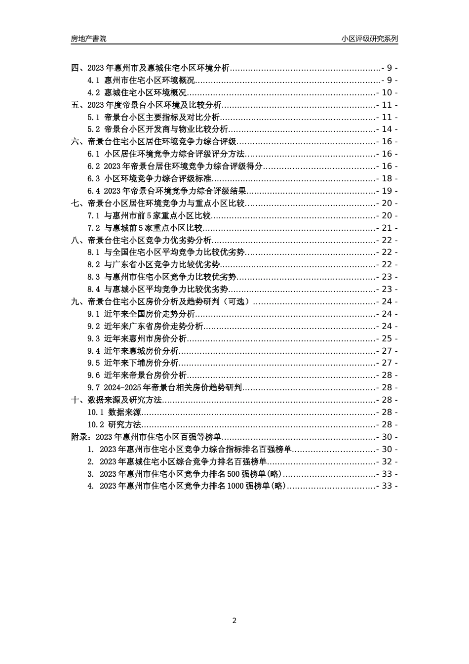 [小区点评]帝景台(惠州惠城)小区居住环境竞争力评级及房价趋势分析报告(2024版)_第2页