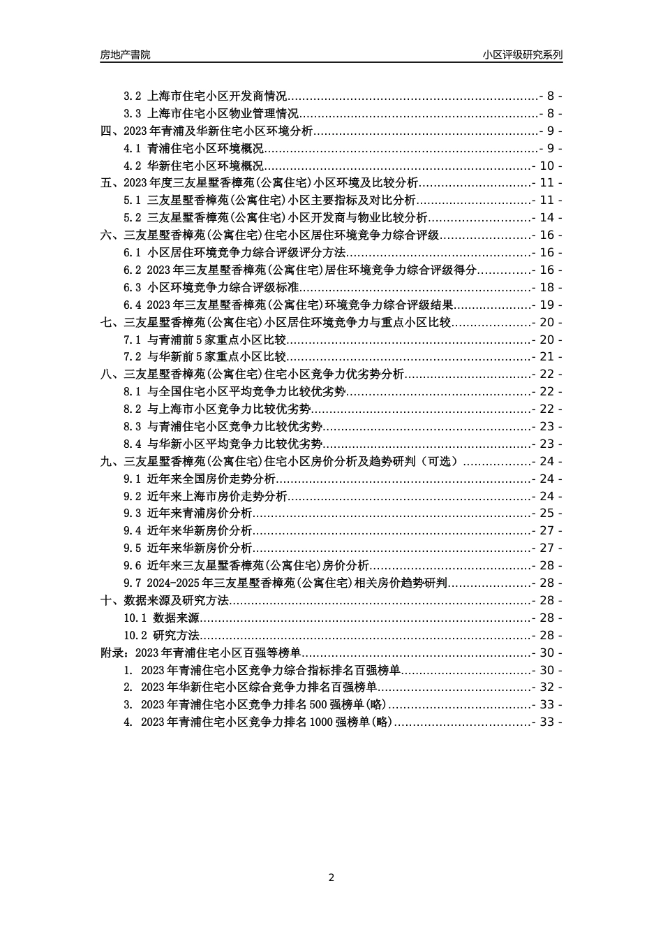 [小区点评]三友星墅香樟苑(公寓住宅)(上海青浦)小区居住环境竞争力评级及房价趋势分析报告(2024版)_第2页