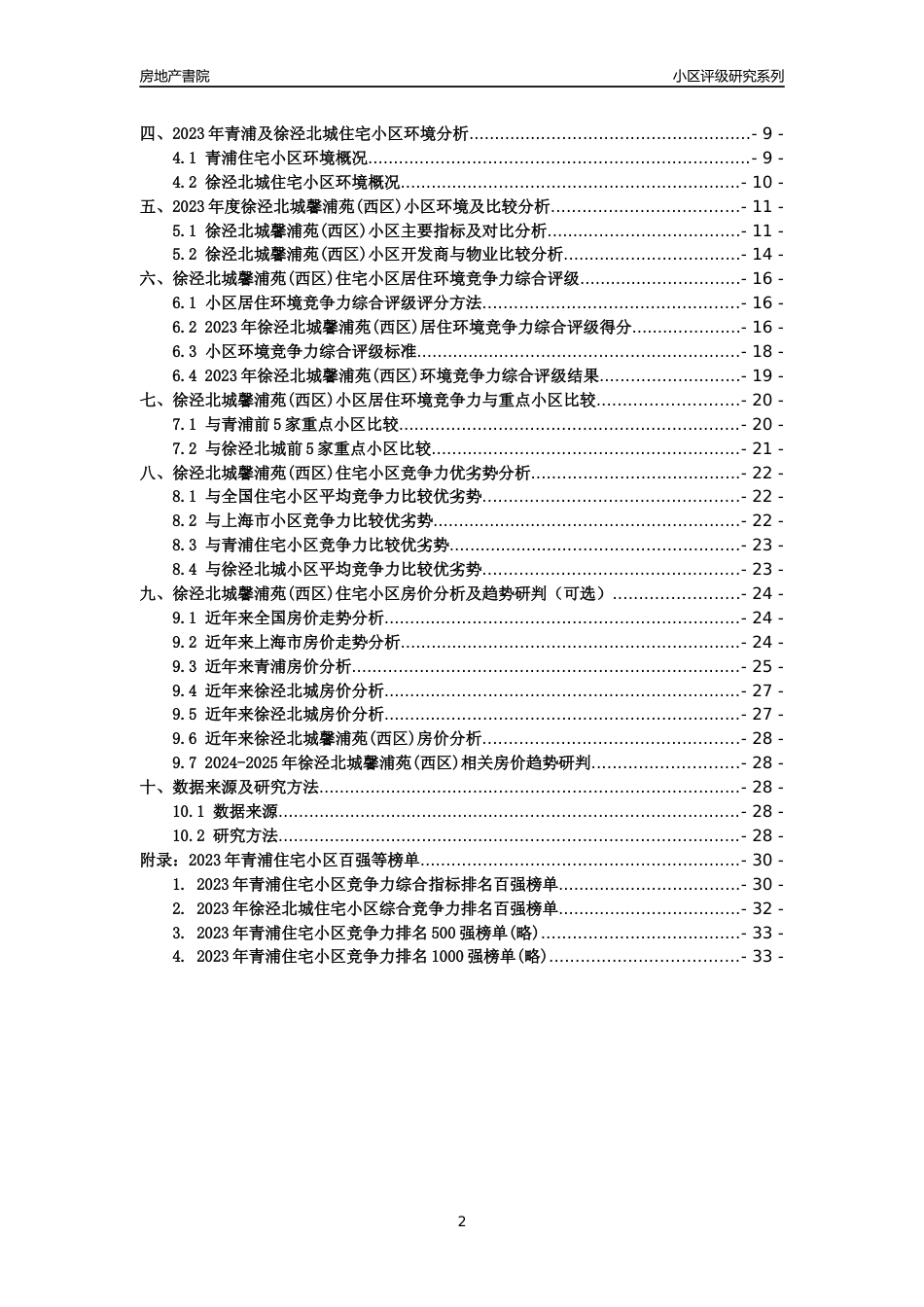 [小区点评]徐泾北城馨浦苑(西区)(上海青浦)小区居住环境竞争力评级及房价趋势分析报告(2024版)_第2页