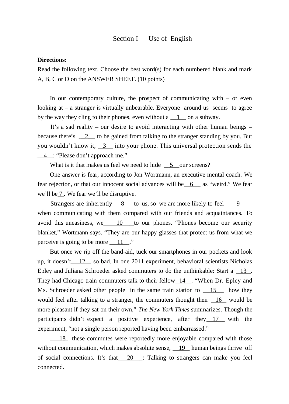 [考研真题]2015年考研英语二真题试卷_第2页