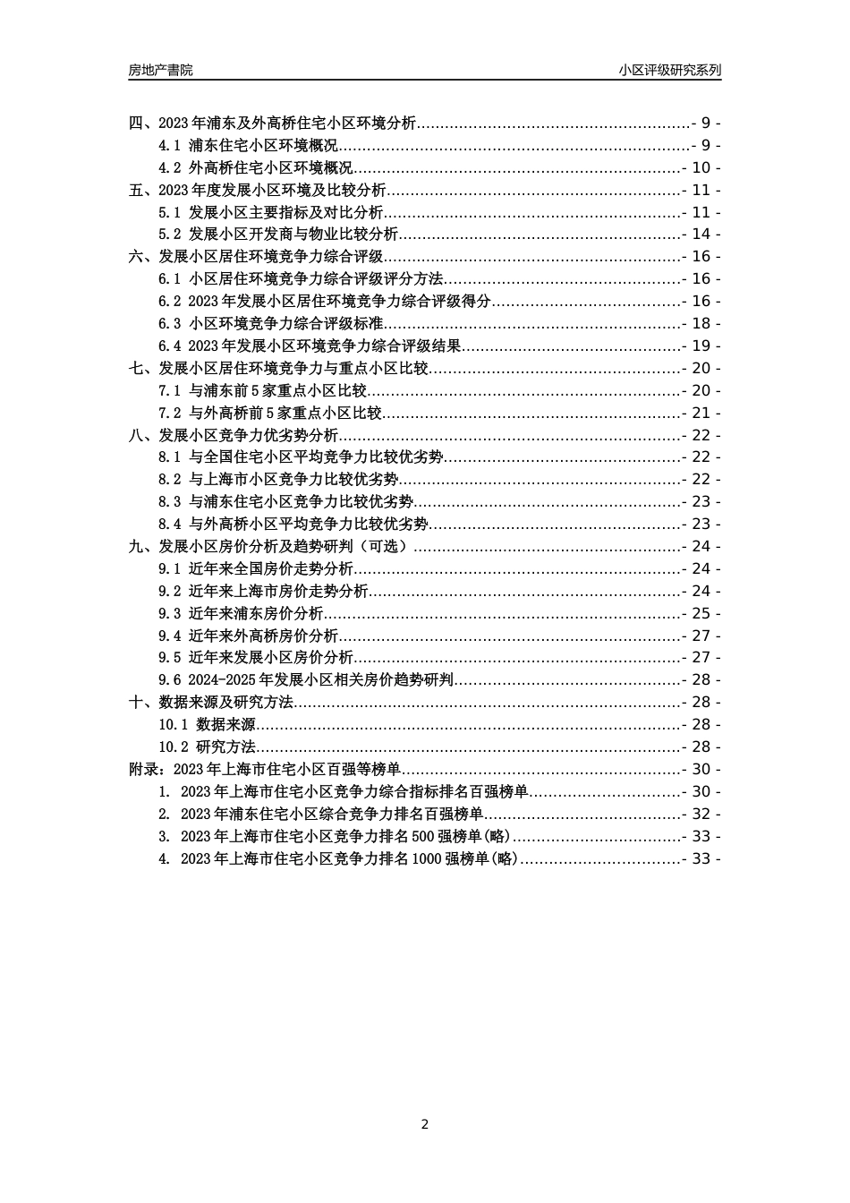 [小区点评]发展小区(上海浦东)小区居住环境竞争力评级及房价趋势分析报告(2024版)_第2页