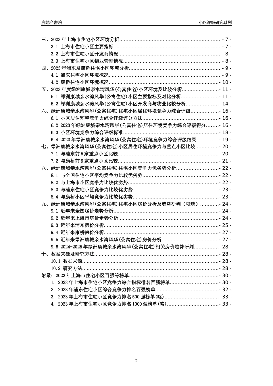 [小区点评]绿洲康城亲水湾风华(公寓住宅)(上海浦东)小区居住环境竞争力评级及房价趋势分析报告(2024版)_第2页