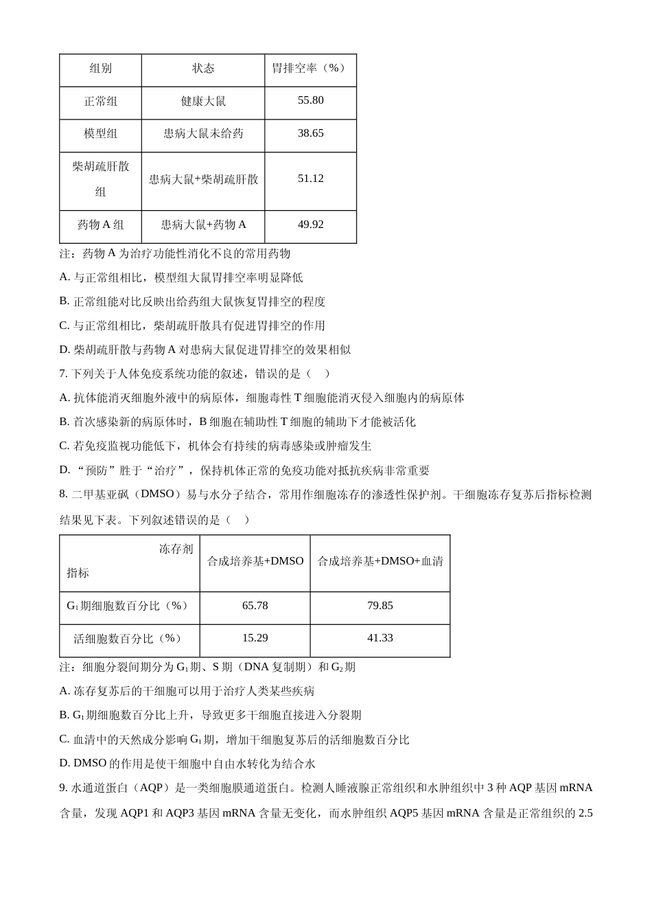 [高考真题]2022年新教材辽宁生物高考真题真题_第2页