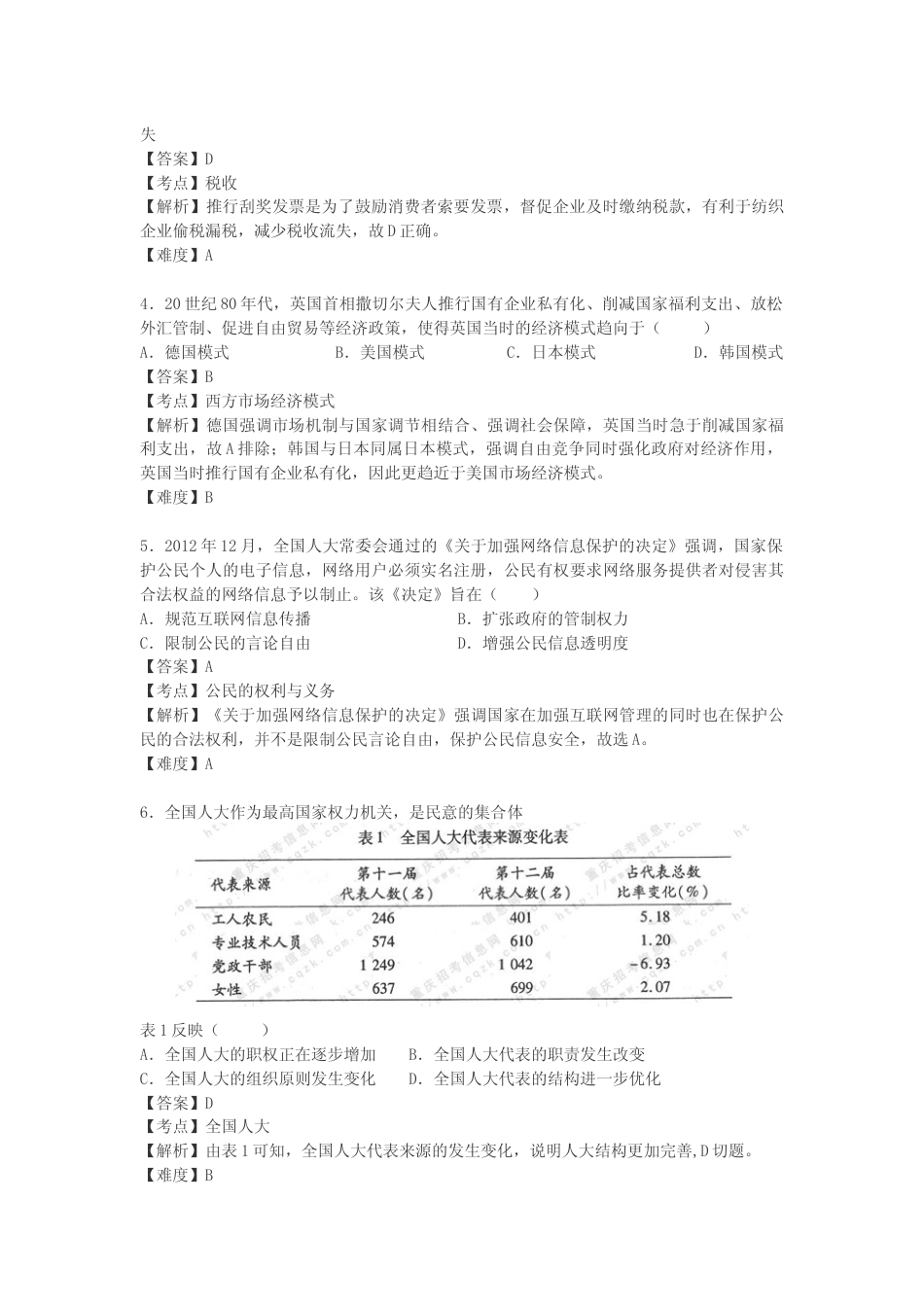 [高考真题]2013年高考文综(重庆卷)政治试题及答案_第2页