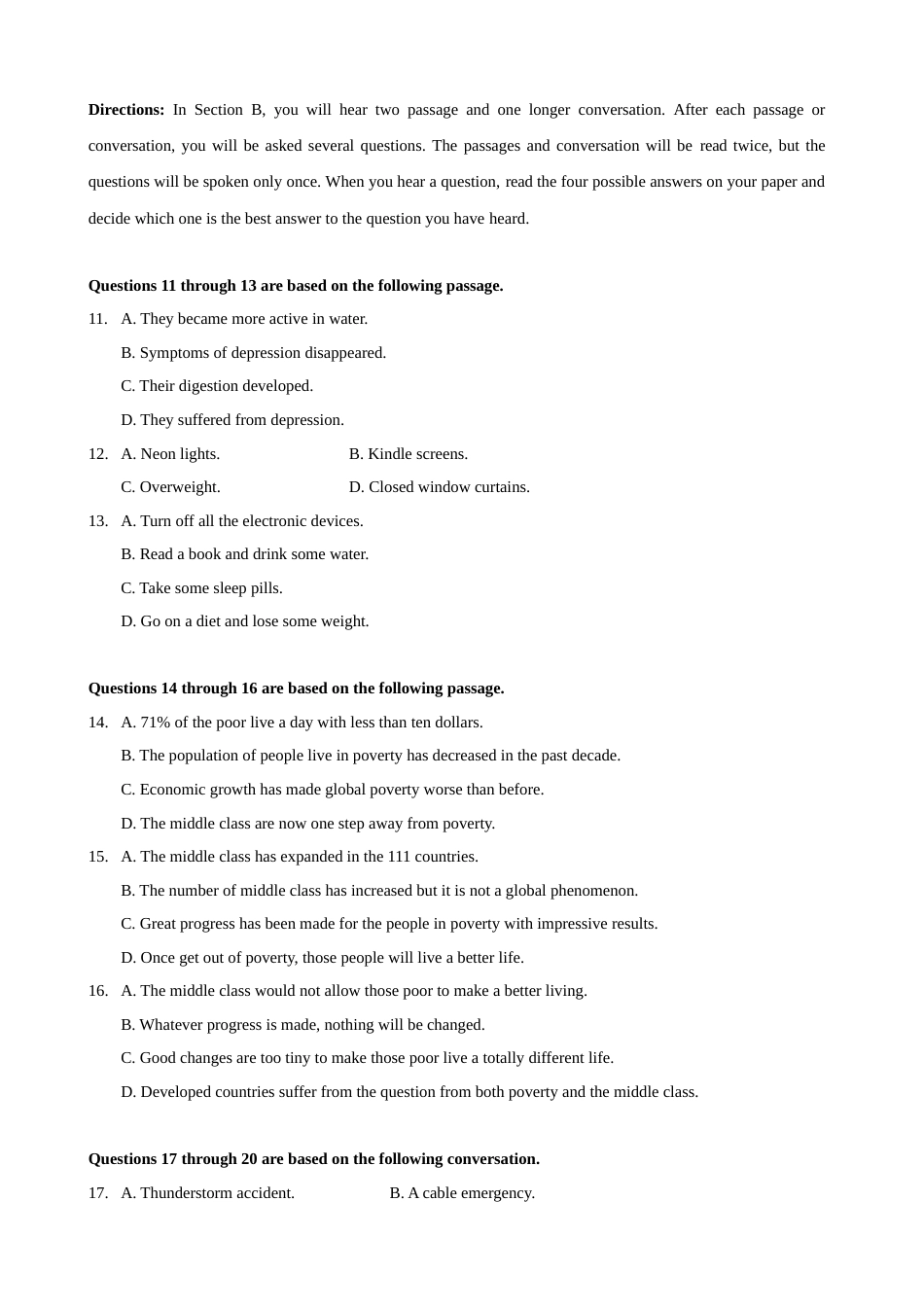 [高考真题]2018年上海春季高考英语真题及解析_第2页
