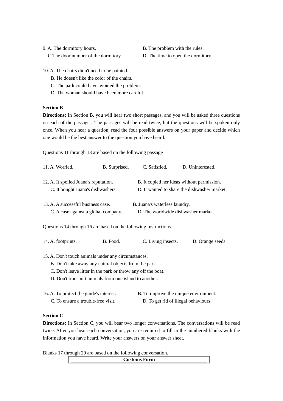 [高考真题]2008年上海秋季高考英语真题及答案_第2页