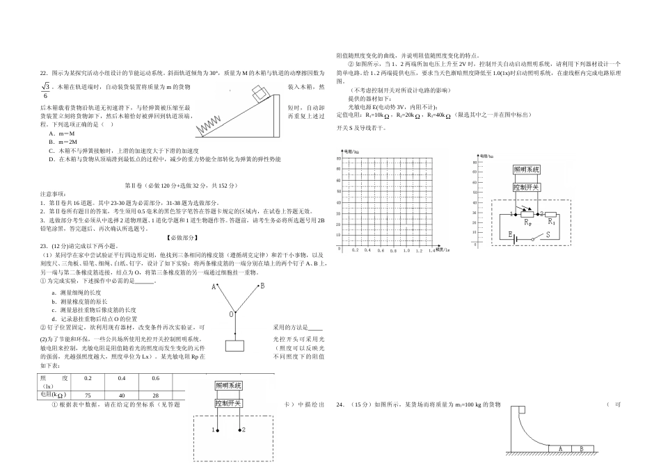 [高考真题]2009年高考真题 物理(山东卷)真题_第2页