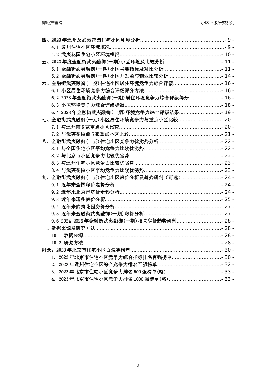 [小区点评]金融街武夷融御(一期)(北京通州)小区居住环境竞争力评级及房价趋势分析报告(2024版)_第2页