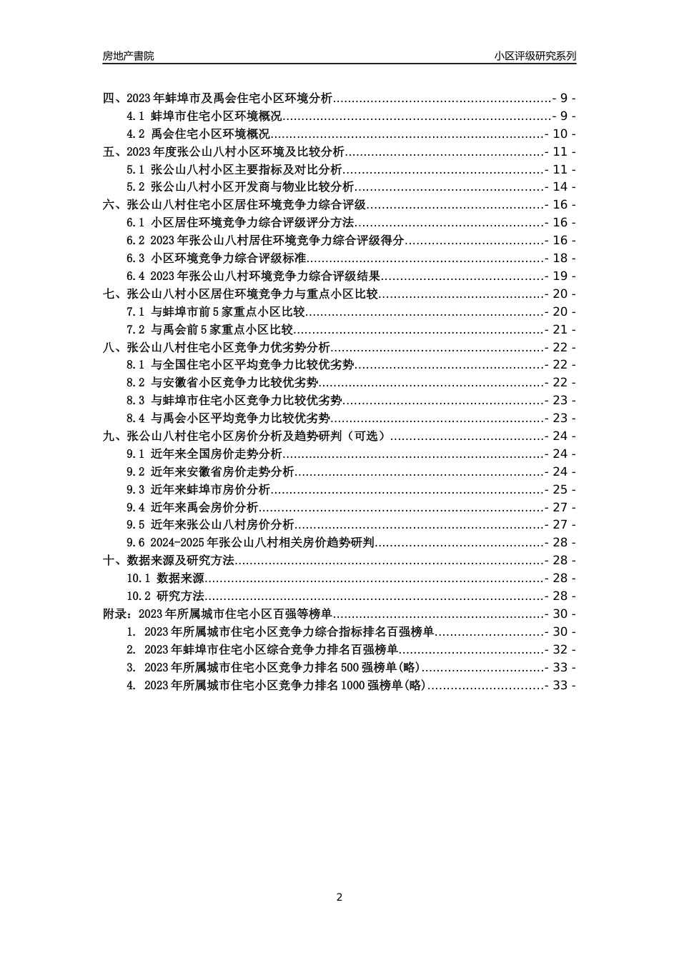 [小区点评]张公山八村(蚌埠禹会)小区居住环境竞争力评级及房价趋势分析报告(2024版)_第2页