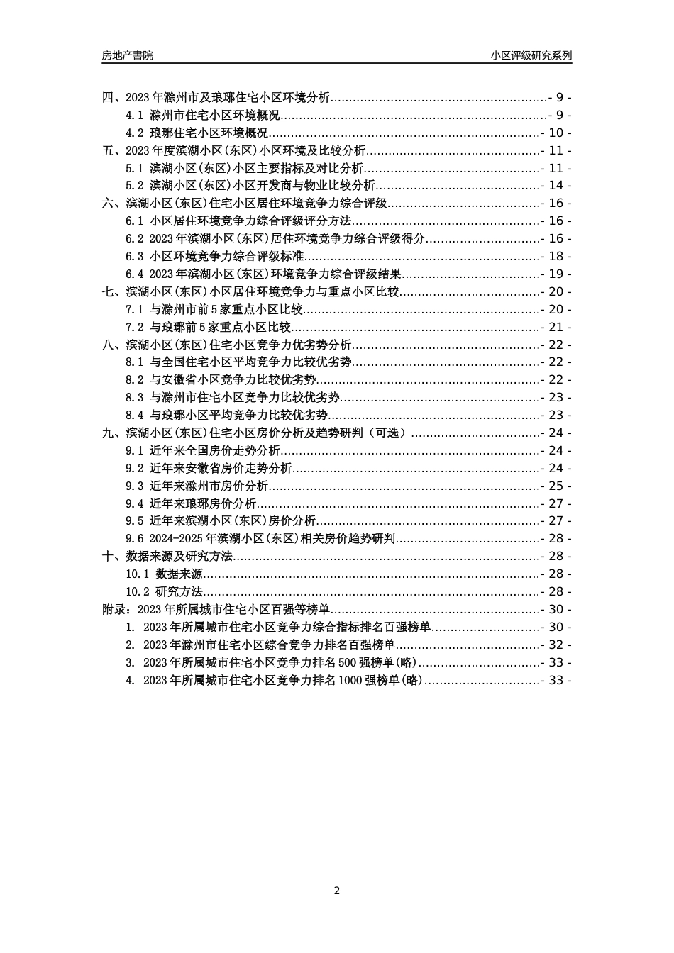 [小区点评]滨湖小区(东区)(滁州琅琊)小区居住环境竞争力评级及房价趋势分析报告(2024版)_第2页