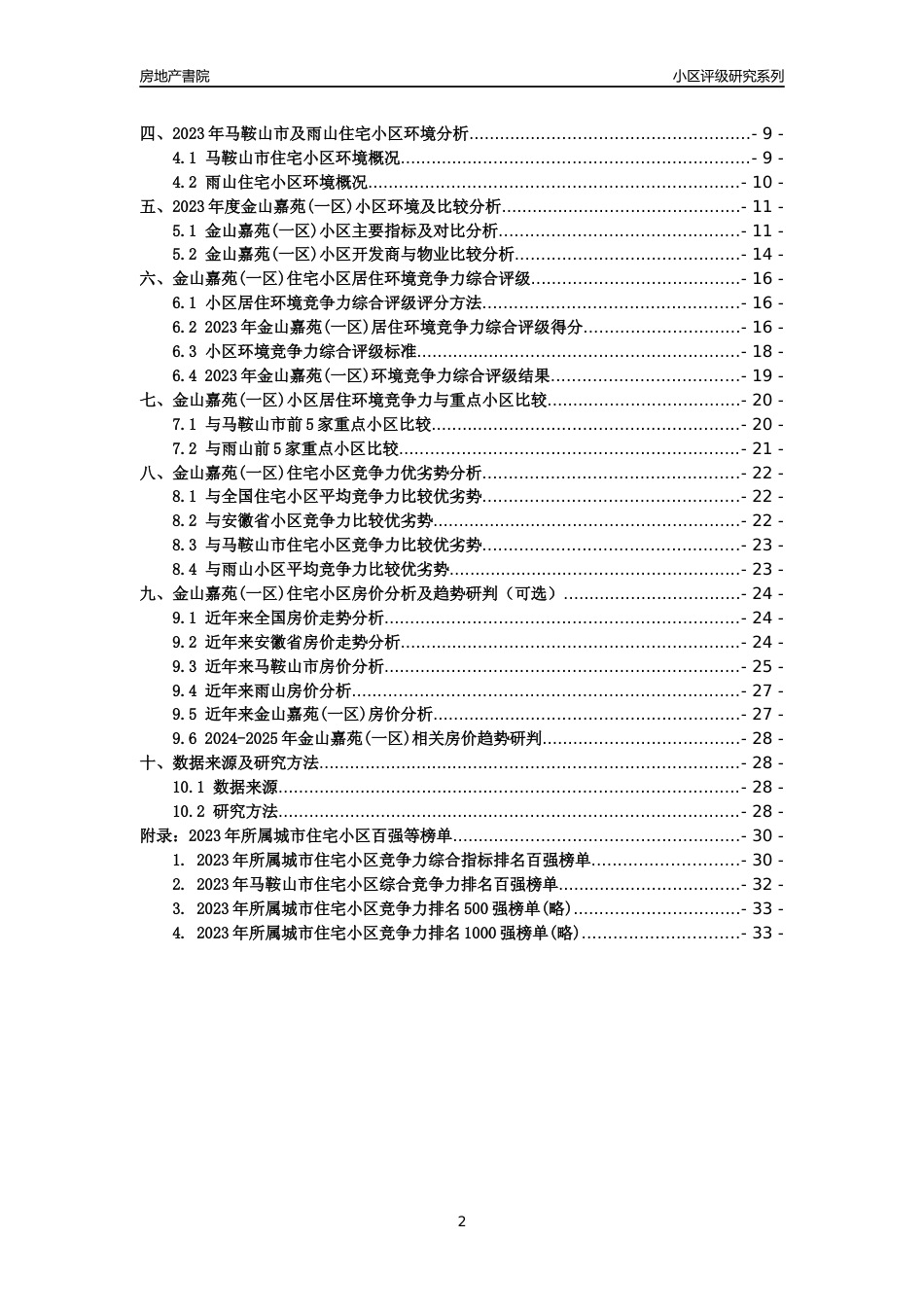 [小区点评]金山嘉苑(一区)(马鞍山雨山)小区居住环境竞争力评级及房价趋势分析报告(2024版)_第2页