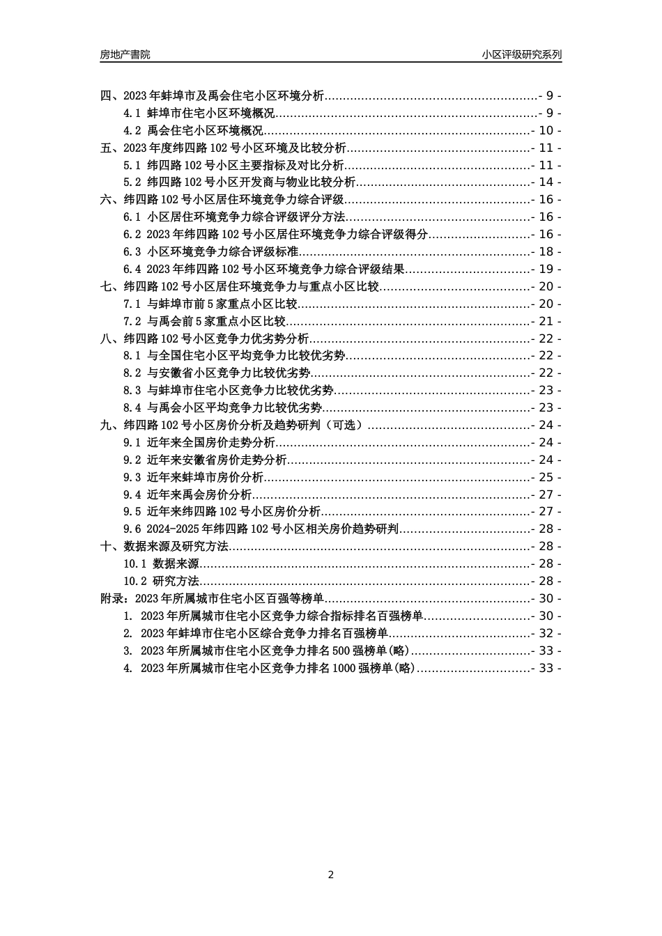 [小区点评]纬四路102号小区(蚌埠禹会)小区居住环境竞争力评级及房价趋势分析报告(2024版)_第2页
