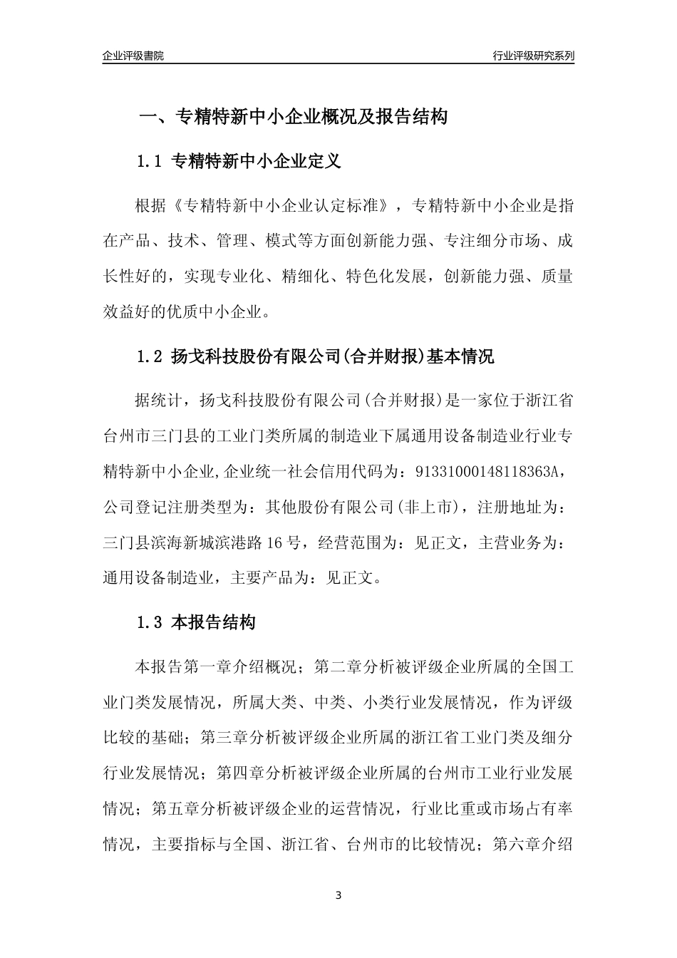 [专精特新]2022年扬戈科技股份有限公司(合并财报)行业竞争力评级分析报告(2023版)_第3页