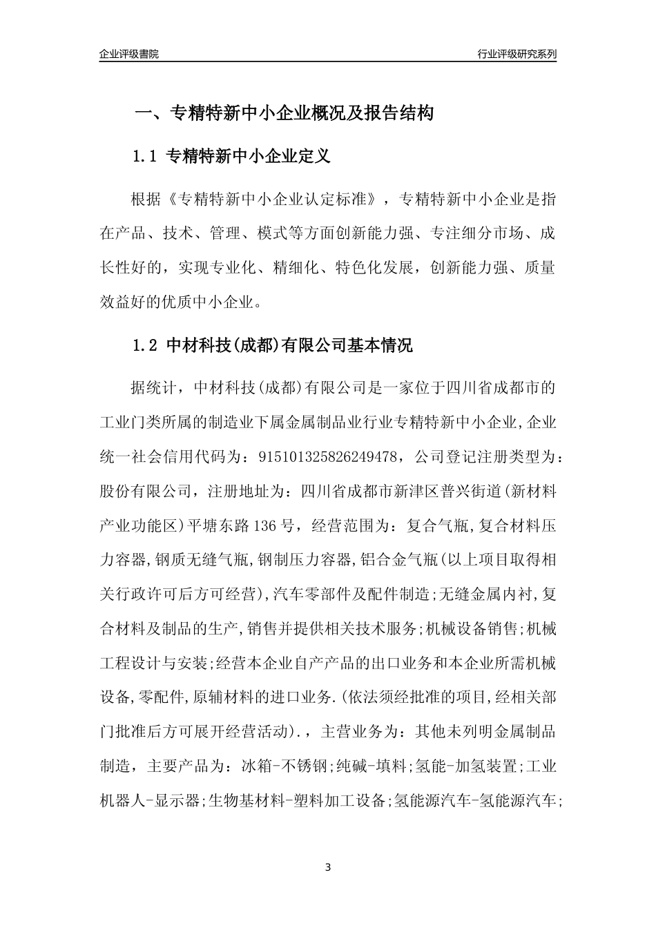 [专精特新]中材科技(成都)有限公司行业竞争力评级分析报告(2023版)_第3页