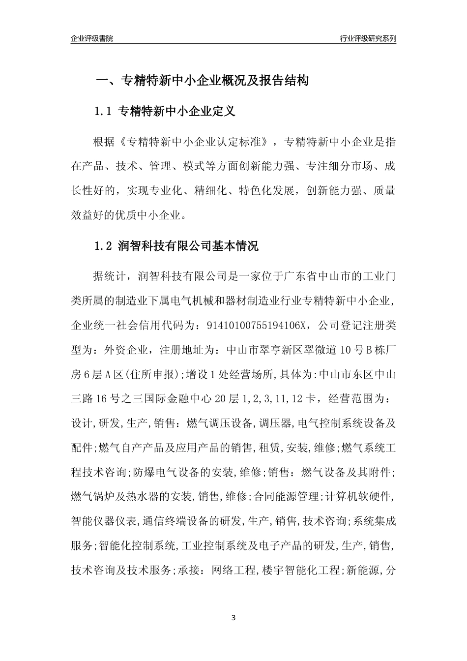 [专精特新]润智科技有限公司行业竞争力评级分析报告(2023版)_第3页