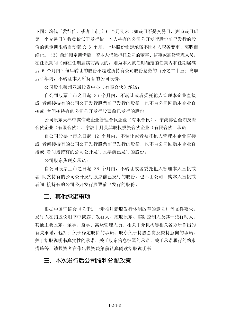 亚通精工：亚通精工首次公开发行股票招股说明书摘要_第3页