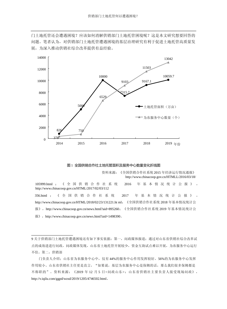 供销部门土地托管何以遭遇困境_以山东省共享县为例_豆书龙_第3页