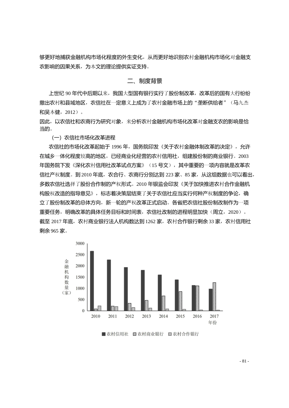 农村金融机构市场化对金融支农的影_省略_促进_来自农信社改制农商行的证据_马九杰_第3页