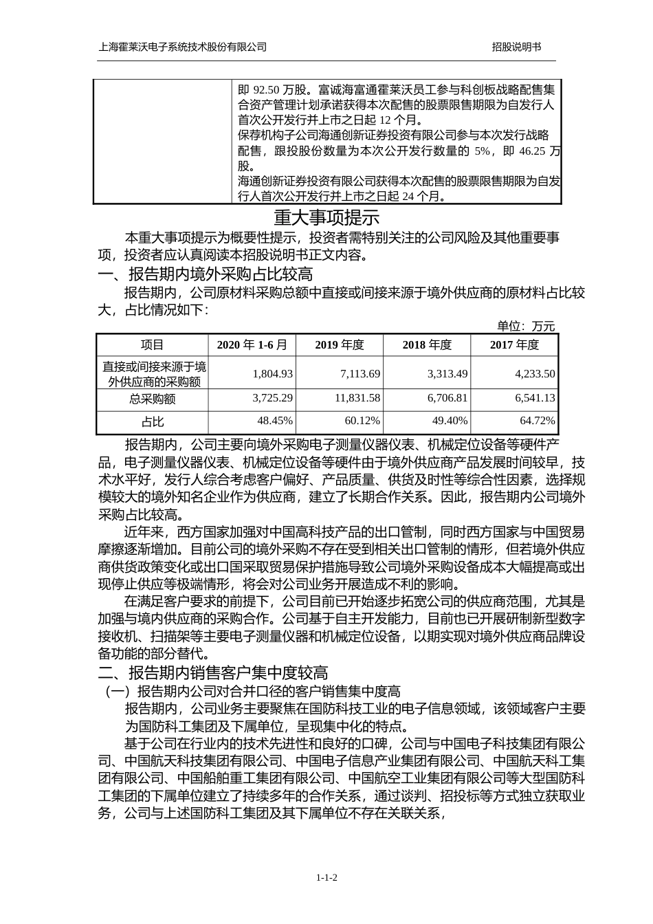 霍莱沃：霍莱沃首次公开发行股票并在科创板上市招股说明书_第3页