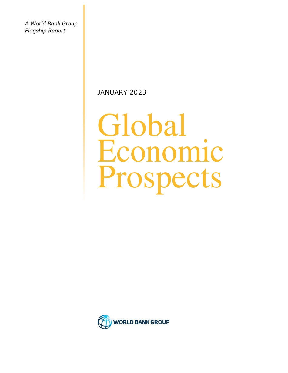世界银行最新发布2023全球经济展望（英）11_第3页