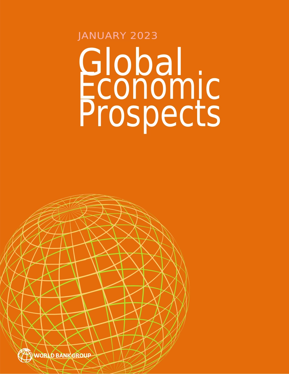 世界银行最新发布2023全球经济展望（英）_第1页