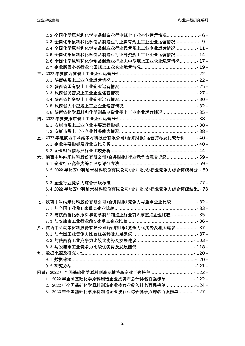 [专精特新]陕西中科纳米材料股份有限公司(合并财报)行业竞争力评级分析报告(2023版)_第2页