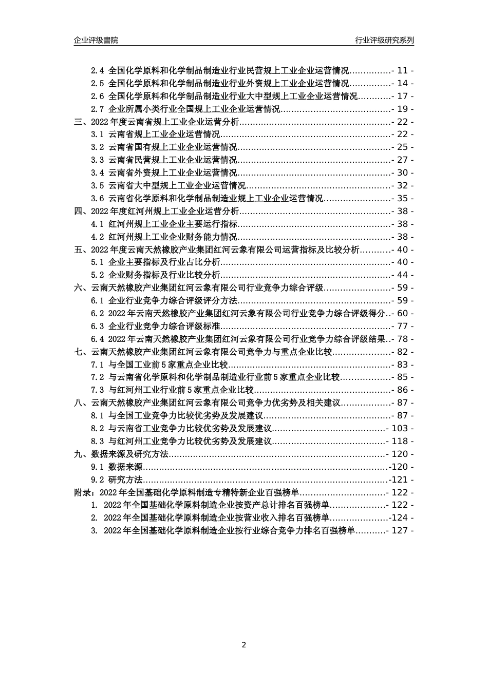 [专精特新]云南天然橡胶产业集团红河云象有限公司行业竞争力评级分析报告(2023版)_第2页