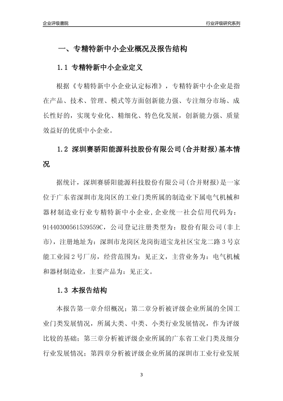 [专精特新]深圳赛骄阳能源科技股份有限公司(合并财报)行业竞争力评级分析报告(2023版)_第3页