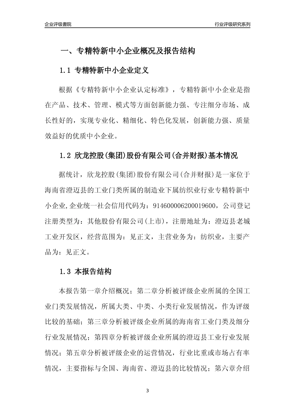 [专精特新]欣龙控股(集团)股份有限公司(合并财报)行业竞争力评级分析报告(2023版)_第3页