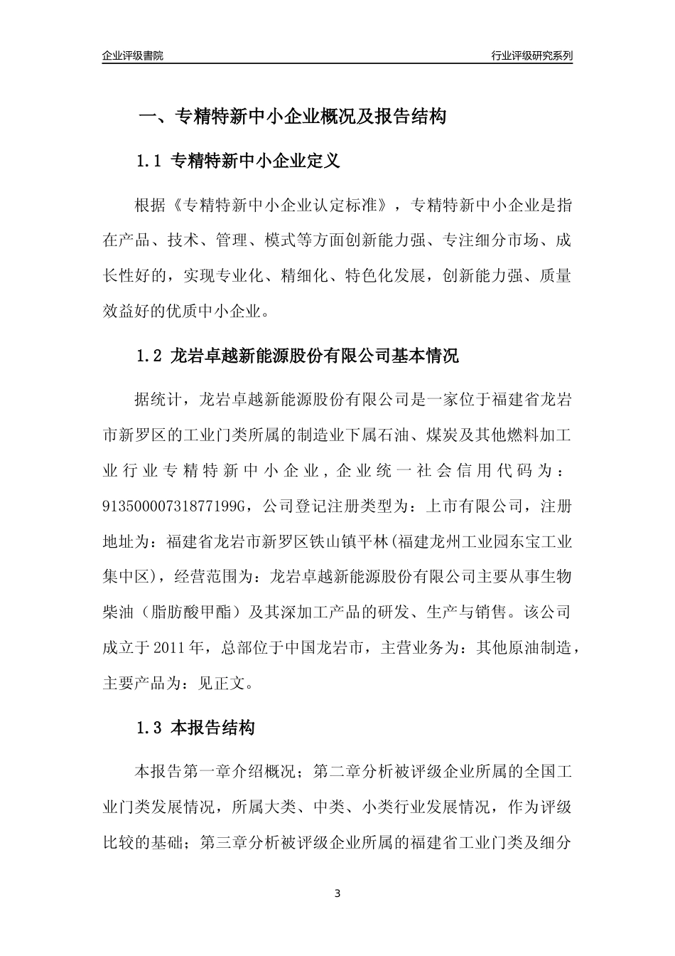 [专精特新]龙岩卓越新能源股份有限公司行业竞争力评级分析报告(2023版)_第3页