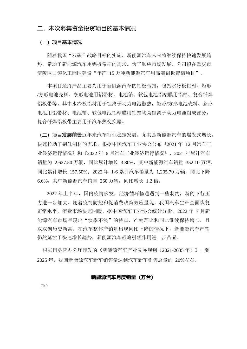 2022年年产 15 万吨新能源汽车用高端铝板带箔项目可行性分析报告（修订稿）_第2页