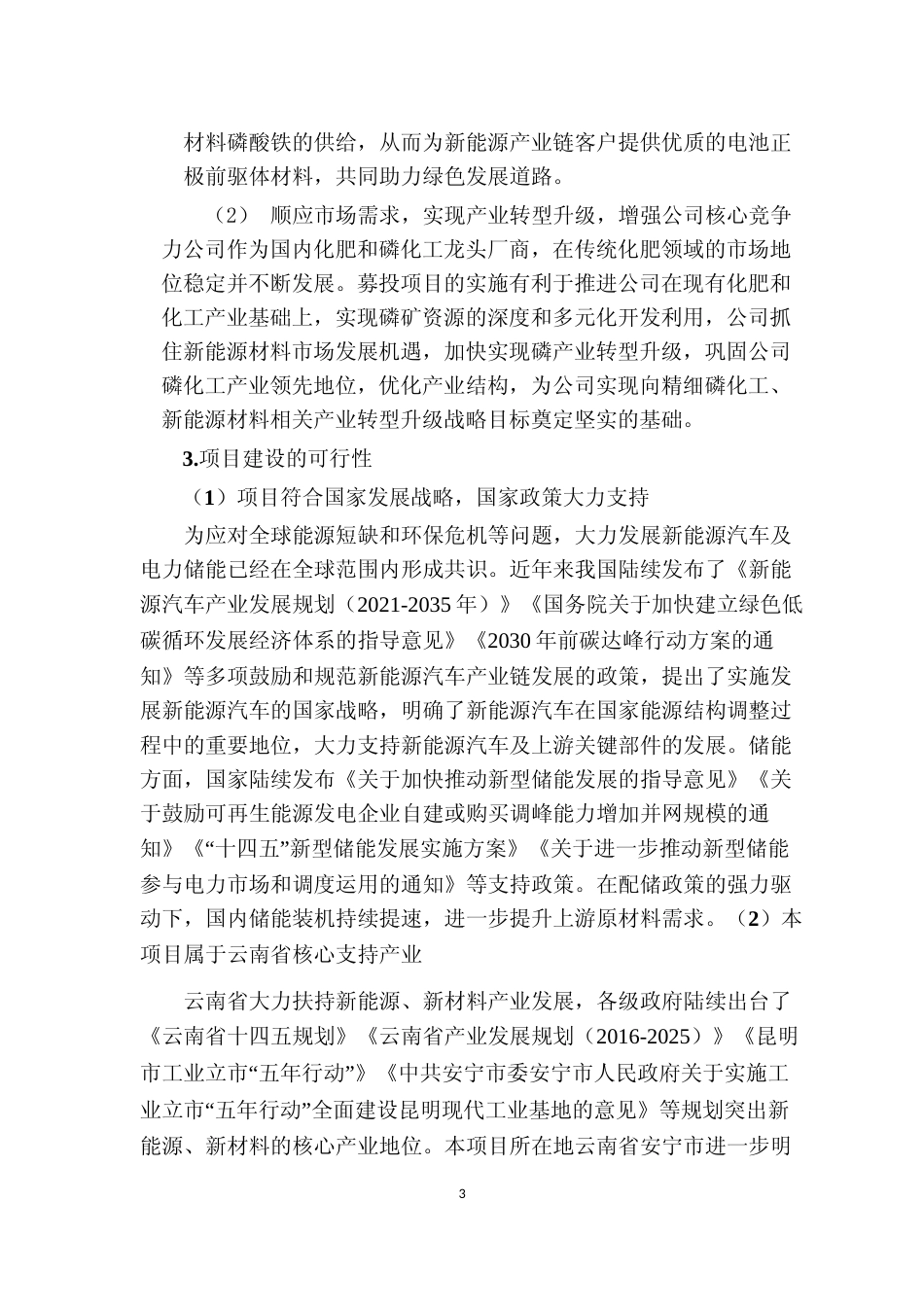 2022年20 万吨年磷酸铁项目可行性分析报告_第3页